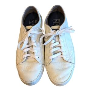 Cole Haan White Leather Trainers Size 7.5 EUC Comfort Preppy
